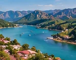 The Knysna lagoon and heads
