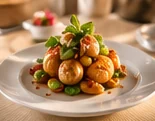A plated dish at La Petite Colombe