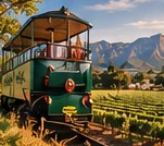 The Franschhoek Wine Tram among the vines